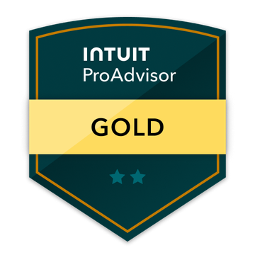 Intuit Certified Gold QuickBooks ProAdvisor badge